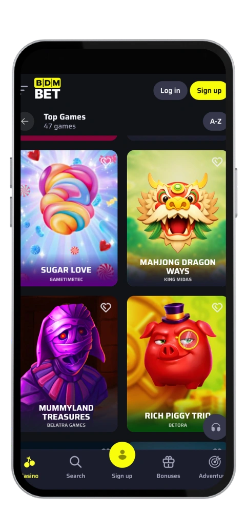 BDMBet kasino app